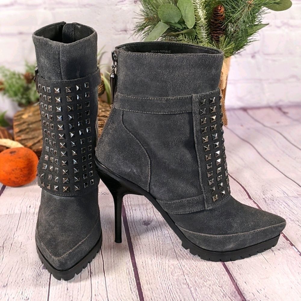 Rock & Republic Darcey Suede Studded Bootie